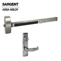 Sargent 80 Series Exit Device Mechanical Night latch Lock to accept SFIC Core 36W ET Trim L Rose Satin Stain SRG-70-8804F-ETL-32D